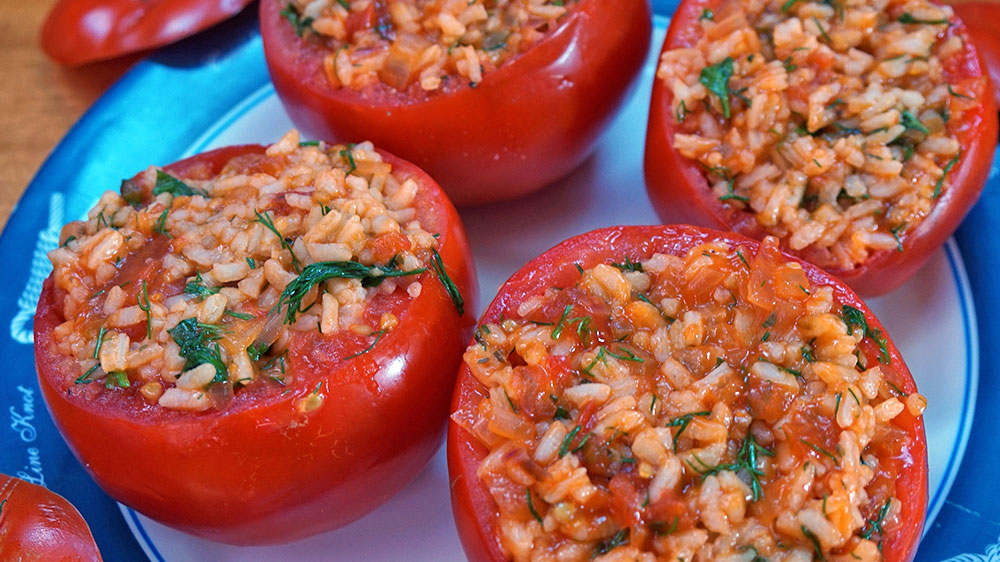 Rezept: Griechische gefüllte Tomaten