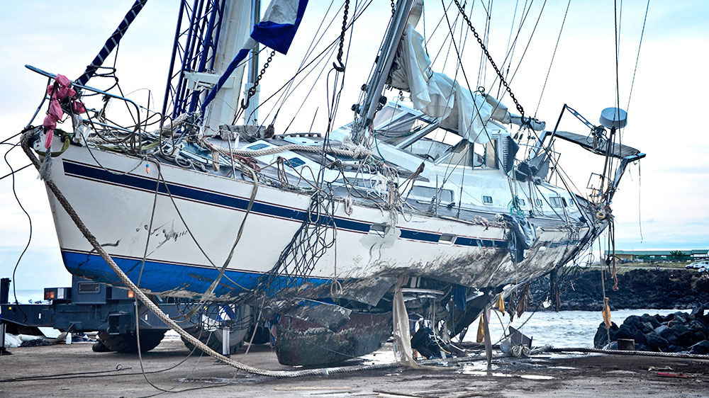 yachten im sturm video